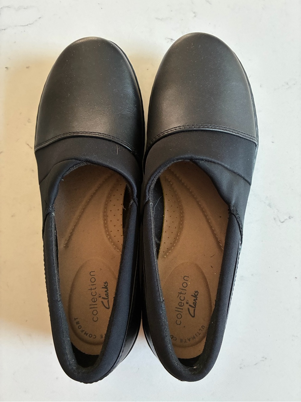 Clarks Women’s Black Slip-On Flats